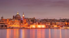  Valletta, Malta Harbour Sunset 