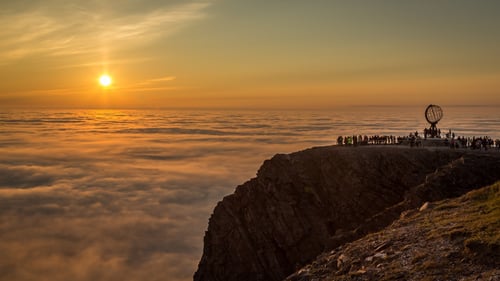 Midnight Sun, North Cape, Norway