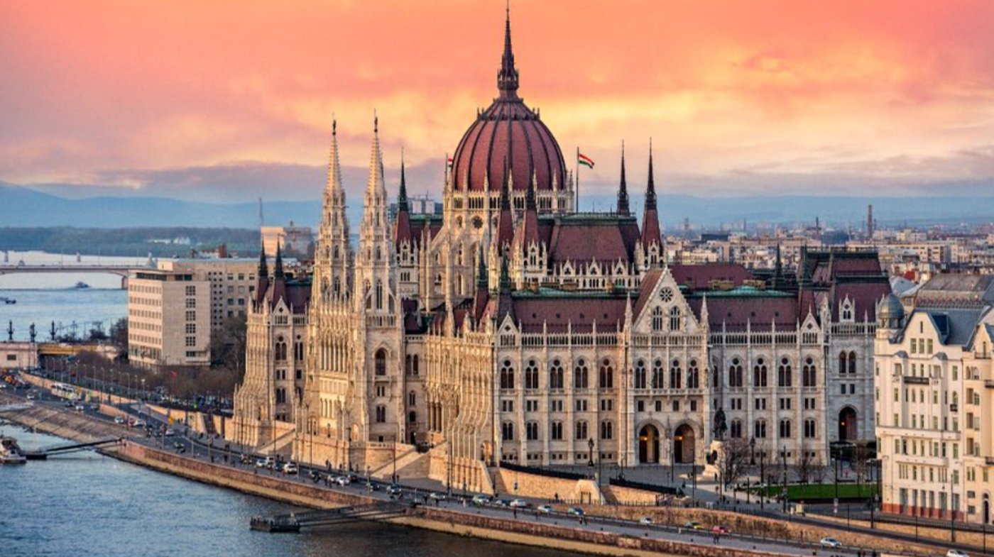 Budapest - Parliament Sunset 