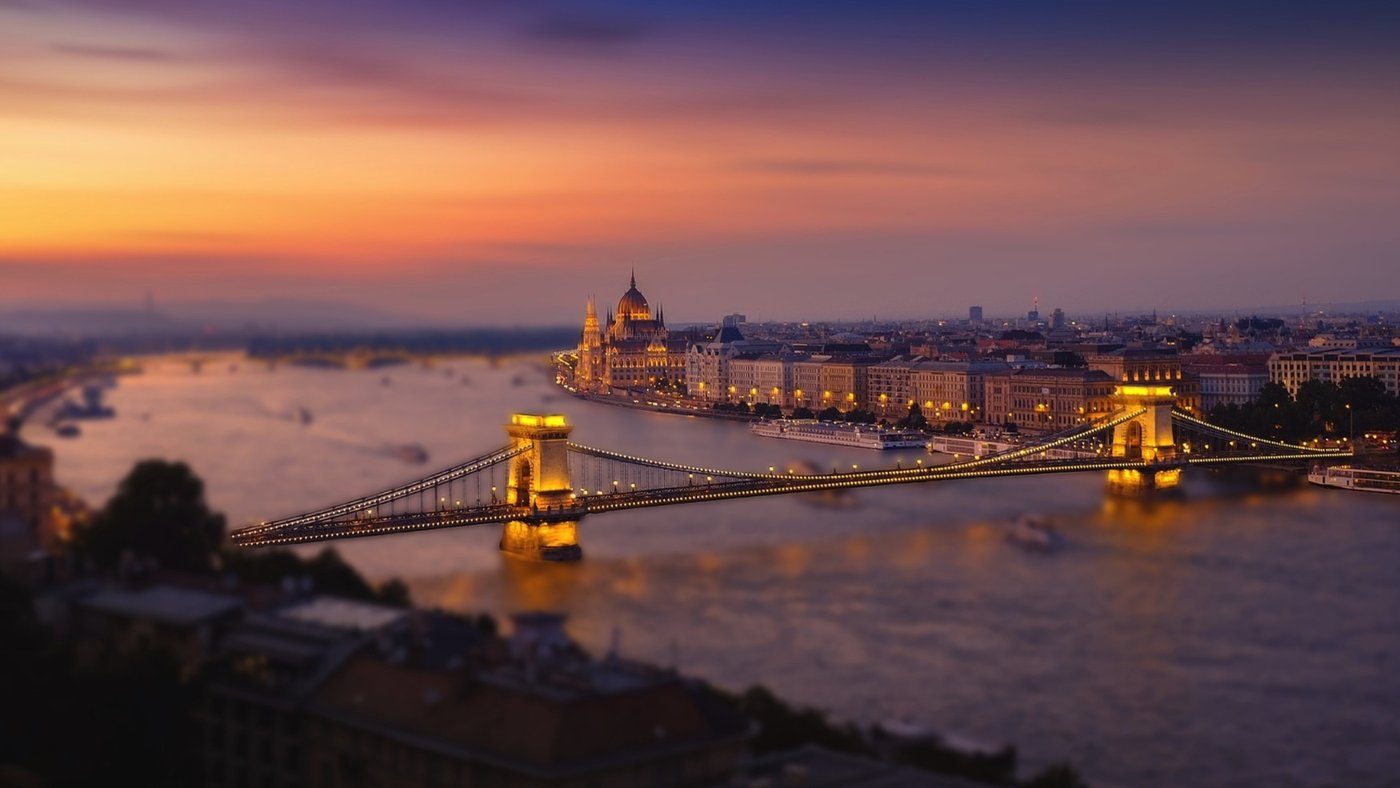 Hungary - Budapest - Danube Bridge 