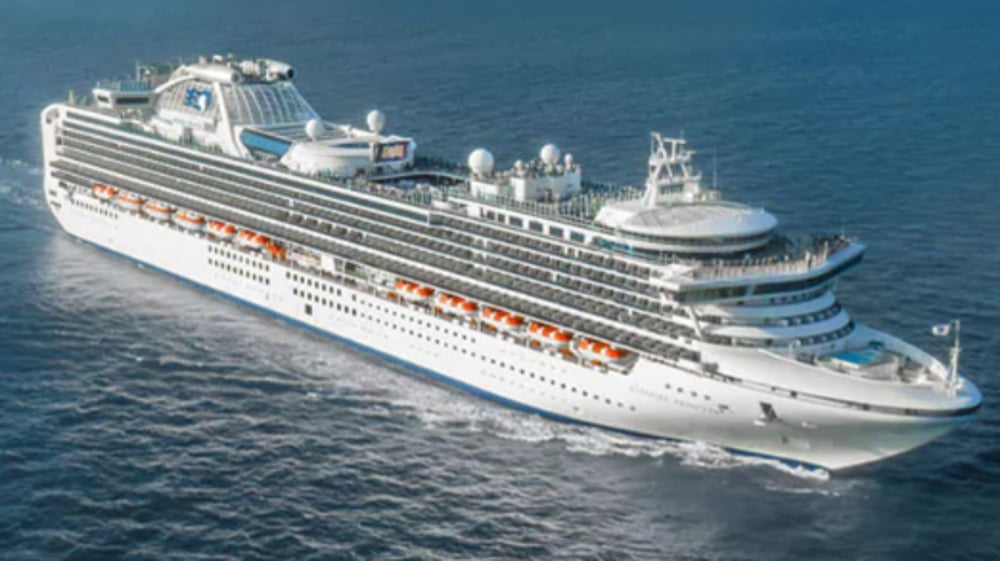 Sapphire Princess at sail