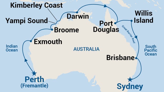 Northern Explorer Cruise - Fremantle to Sydney (May 2027)