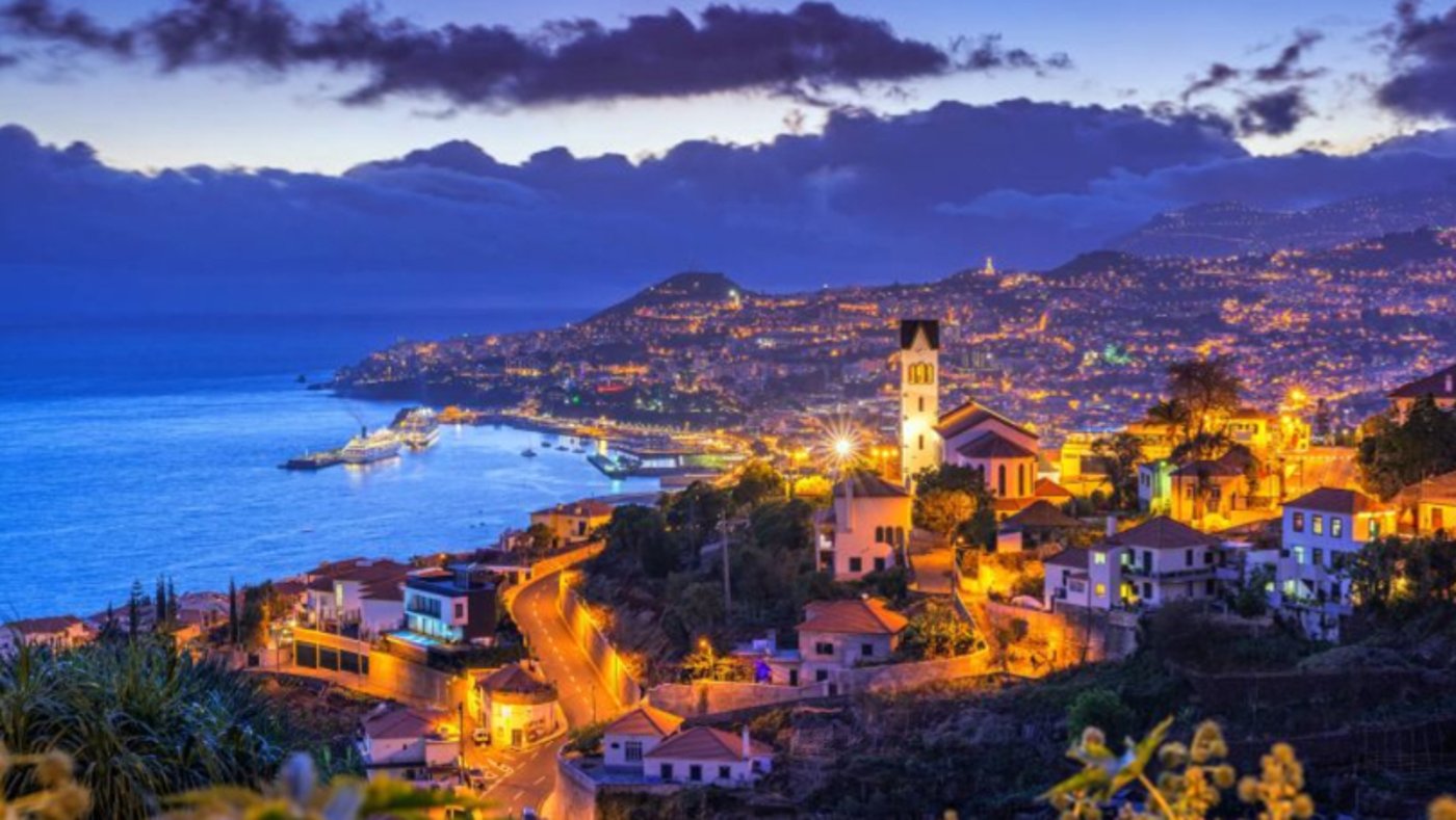 Night View Funchal on Madeira 