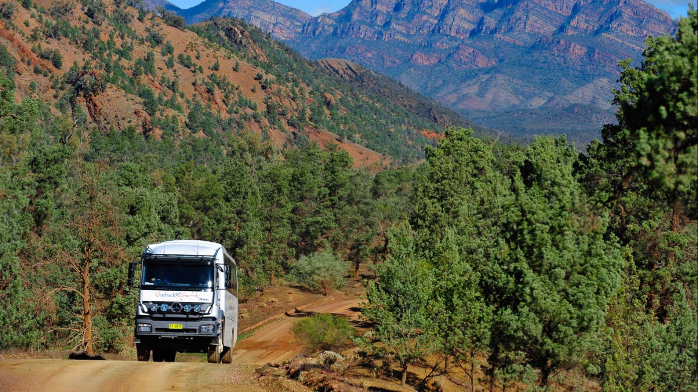 Travel in superior comfort in a 5-star 4WD Mercedes-Benz Coach