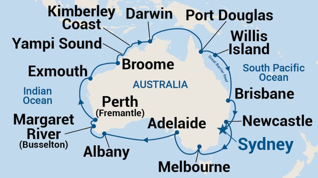 Round Australia Cruise from Sydney (Mar 2028)