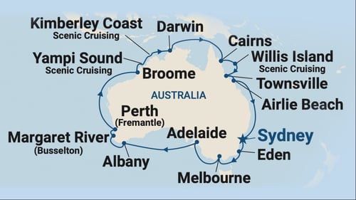 Round Australia Map