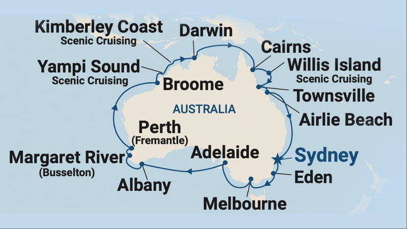 Round Australia Map
