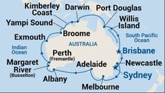 Round Australia Map