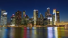 Singapore River Skyline 