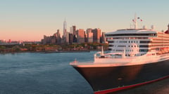 Queen Mary departing New York