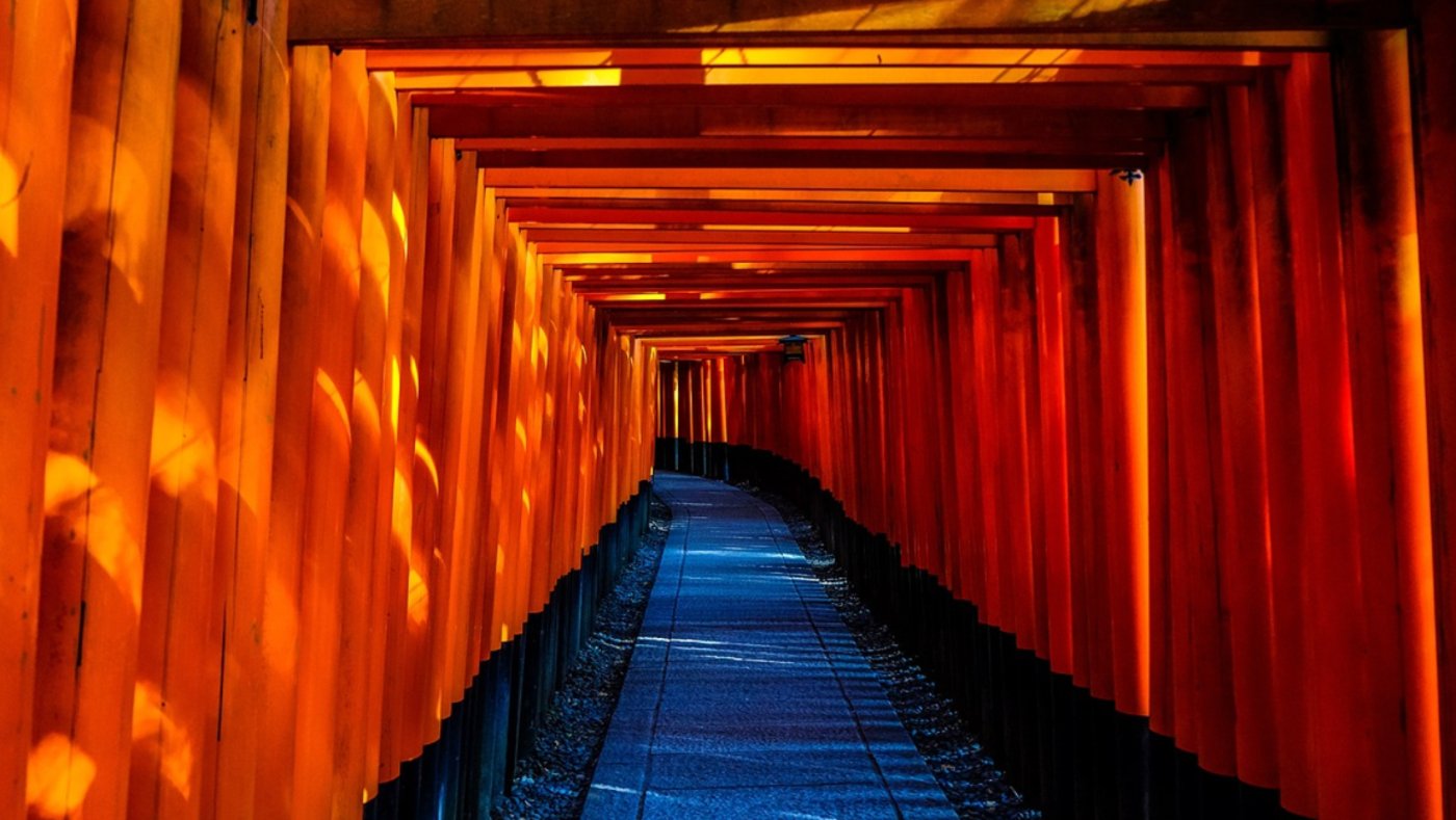 Japan Temple Walkway 