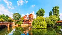 Germany - Nuremberg - Old Town Buildings 