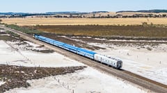 The Overland - Dry Salt Lake, South Australia 