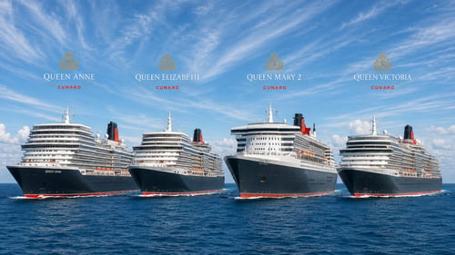 Four Cunard Queens