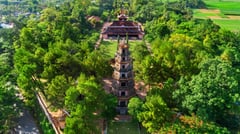 The Thien Mu Pagoda is one of the ancient pagoda in Hue city Vietnam 