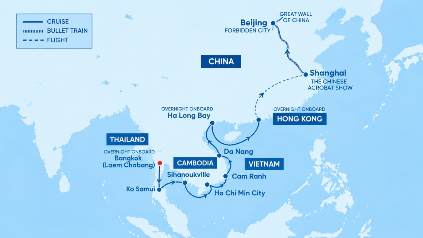GRAND ASIA EXPLORATION & CHINA MAP