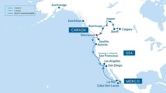 Canadian Rockies to California Coast Rail & Sail Exploration