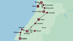 Tour map - Discover Portugal