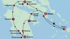 Tour Map - Greece: Legends and Landscapes