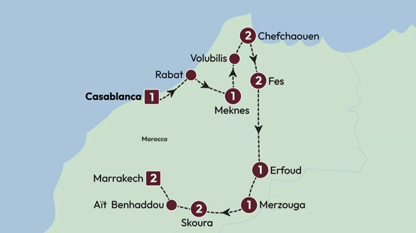 Tour map