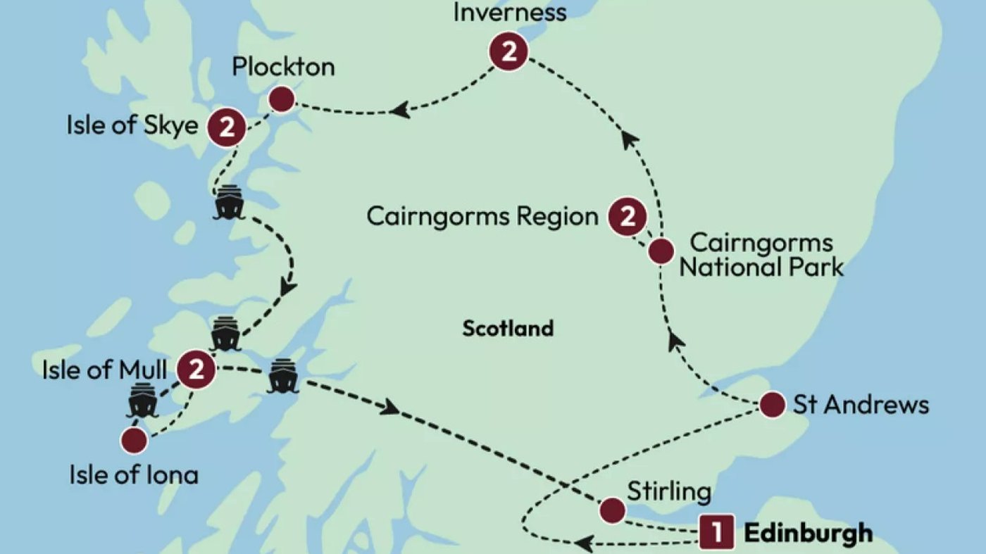 Tour map