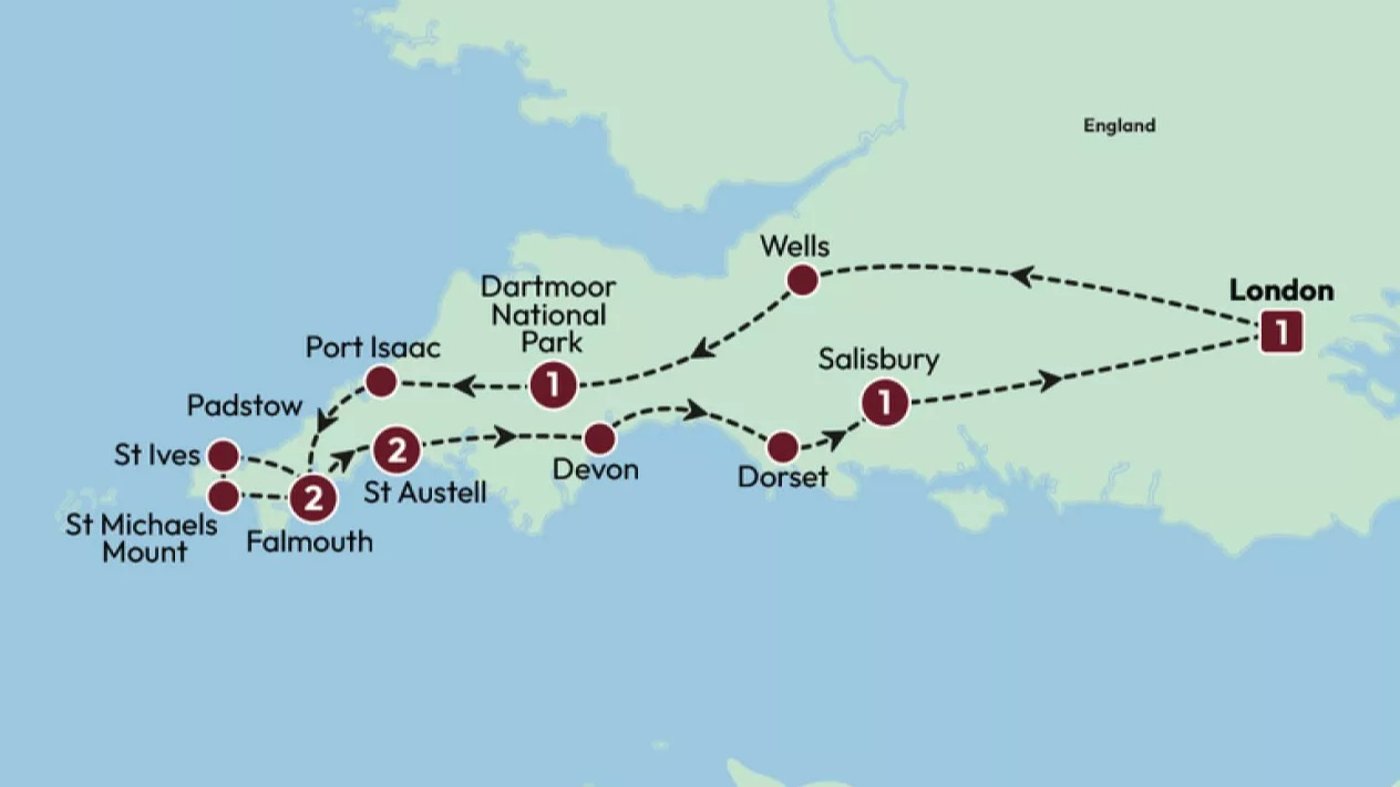Tour map
