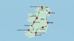 The Emerald Isle - tour map