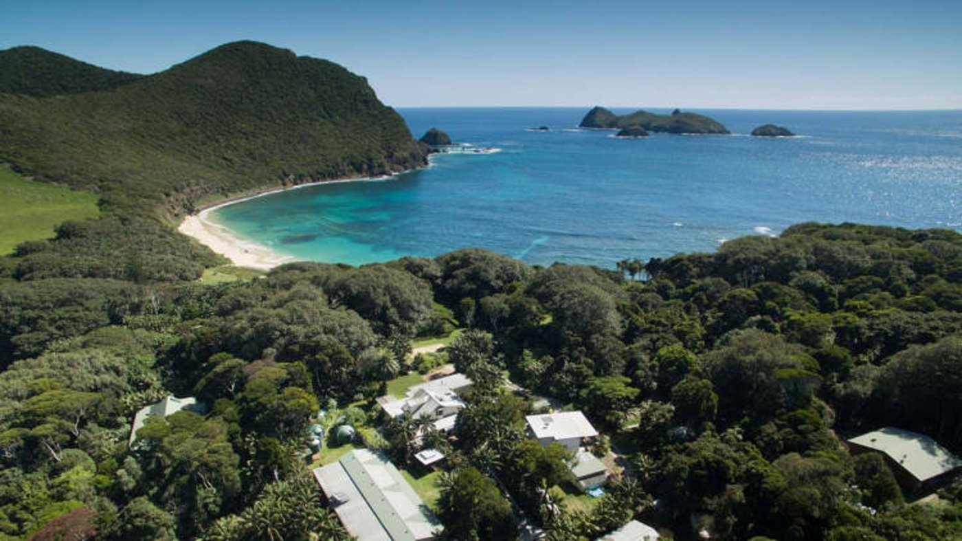 Aerial view of resort