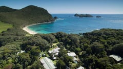 Aerial view of resort